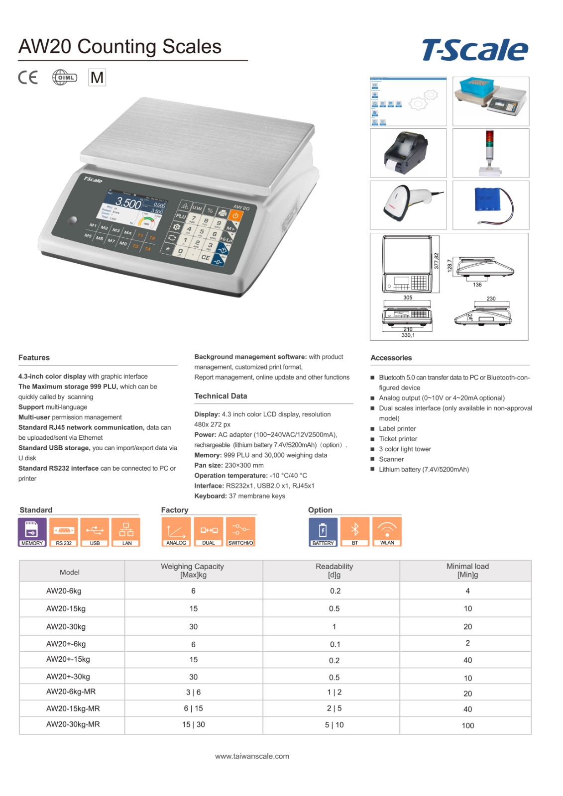 product dimensions